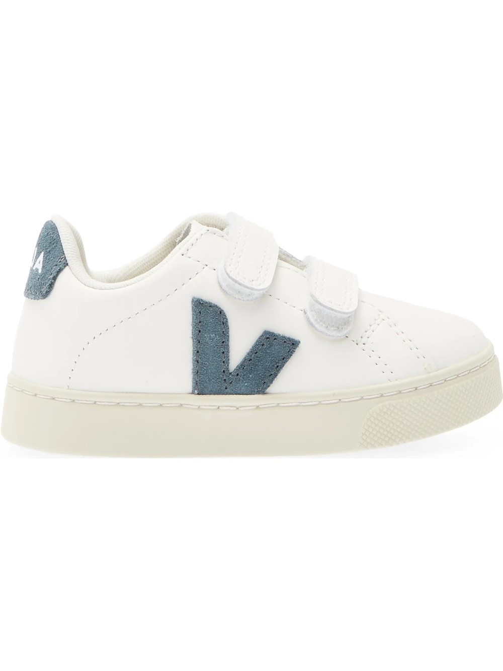 NWOT Veja Kids White Sneakers with Blue V Logo